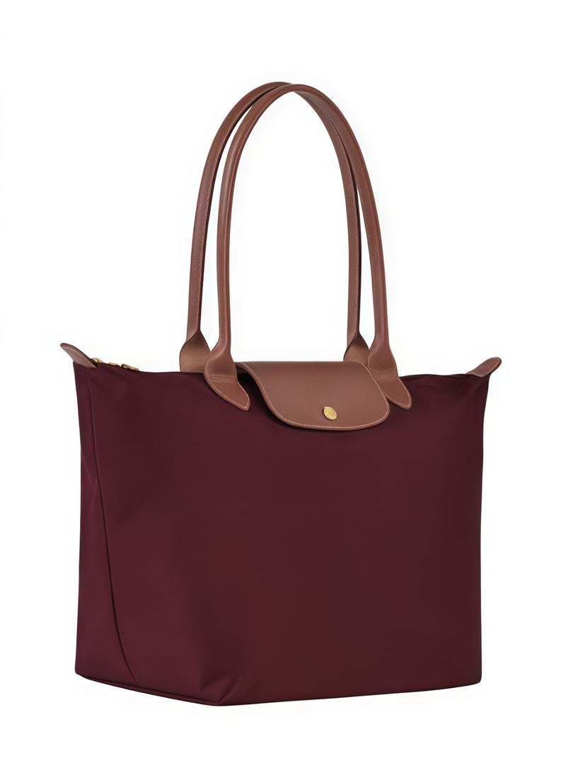 لونج شامب لونشامب لو بلياج حقيبة كبيرة بحمالات كتف للنساء، حقيبة مكياج كبيرة متعددة الاستخدامات، حقيبة يد، حقيبة كتف كلاسيكية - Image 3